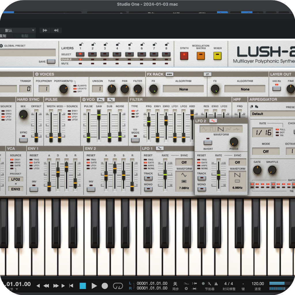 D16 Group Audio Software Lush 2 for mac(Lush2合成音色设计插件)v2.0.1特别版