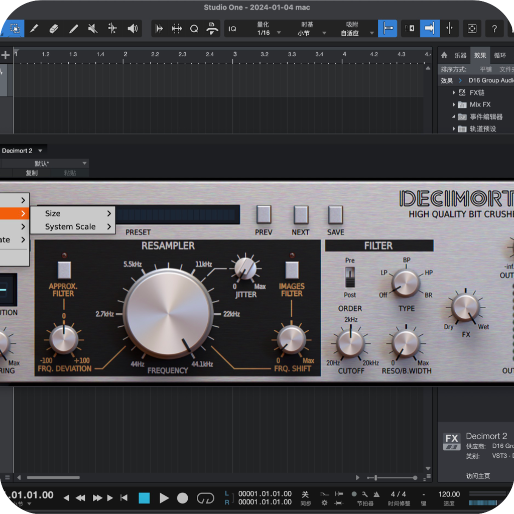 D16 Group Audio Software Decimort 2 for mac(高级采样器)v2.3.2特别版